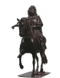 Reiterporträt von König Ludwig XIV. von Frankreich (Bronzeskulptur)