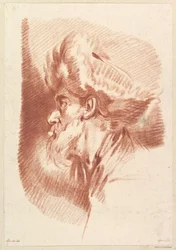 Ohne Titel, Kopf eines Mannes mit Turban, Mitte 18. bis frühes 19. Jahrhundert