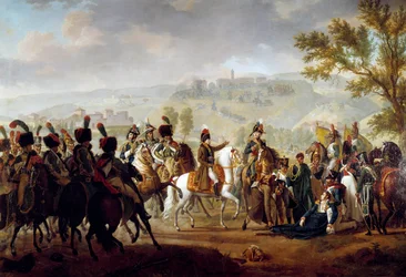 Tod von General Causse in der Schlacht von Dego in Anwesenheit von Bonaparte, 16. April