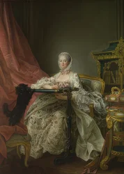 Madame de Pompadour (1721-1764) am Stickrahmen. 1763-64