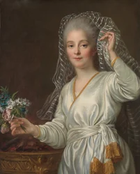 Porträt einer jungen Frau als Vestalin, 1767