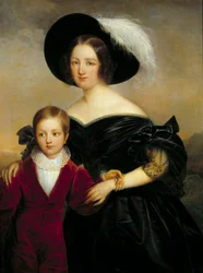Porträt von Madame Aglae Blenart und ihrem Sohn