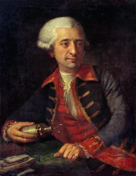 Porträt von Antoine Louis Lavoisier (1746-1794), französischer Chemiker in Uniform als Generalinspektor der Pulver der Land- und Seestreitkräfte
