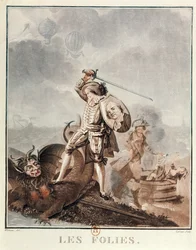Figaro im Kampf mit einer Harpyie, ca. 1786