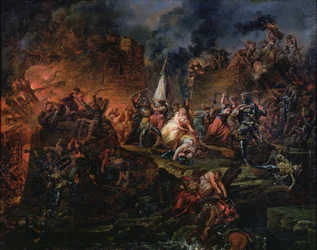 Jeanne Hachette verteidigt Beauvais im Jahr 1472 oder die Belagerung von Beauvais