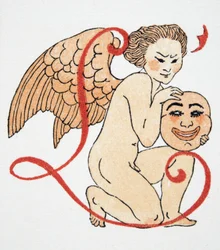 Amor, veröffentlicht 1922 (Pochoir-Druck)