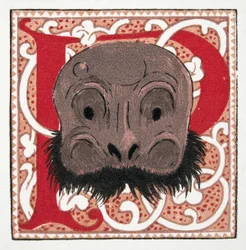 Gesichtsmaske, veröffentlicht 1922 (Pochoir-Druck)