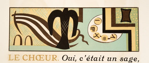 Grafische Illustration aus Prométhée Enchaîné von Aeschylus, veröffentlicht 1941