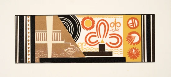 Grafische Illustration aus Prométhée Enchaîné von Aeschylus, veröffentlicht 1941