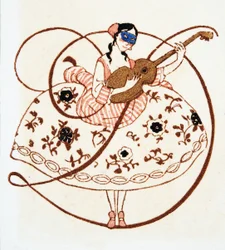 Buchstabe D, aus Personages de Comedie, veröffentlicht 1922