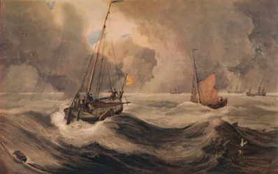 Niederländische Schuyts vor Vlissingen, 19. Jahrhundert, 1935