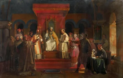 Papst Honorius II. gewährt den Templern offizielle Anerkennung im Jahr 1128