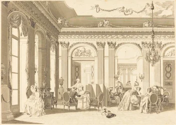 Die Versammlung im Salon