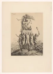 Allegorische Darstellung mit Justitia und der Wahrheit
