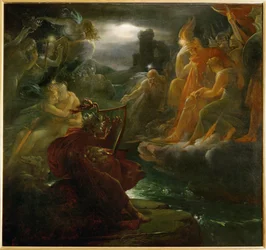 Ossian beschwört die Phantome an den Ufern der Lora