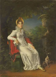 Caroline Bonaparte 1782-1839, Königin von Neapel und Sizilien, im Bois de Boulogne, 1820-1830