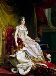 Joséphine de Beauharnais, die erste Frau von Napoléon Bonaparte 1763-1814 im Krönungskostüm, 1807-1808