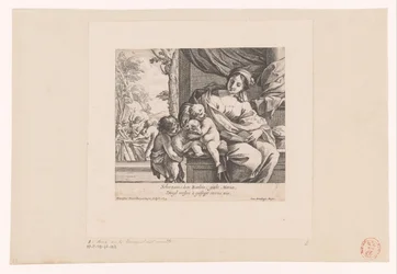 Maria mit Kind, Johannes der Täufer und Lamm