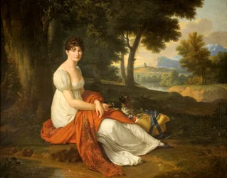 Porträt von Elżbieta Skotnicka geb. Laskiewicz (1781–1849), Ehefrau von Michał Skotnicki