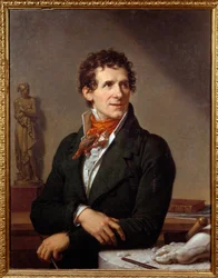 Porträt des Bildhauers Antonio Canova (1757-1822), 1812. Maße: 0,91 x 0,7 m. Montpellier, Musée Fabre