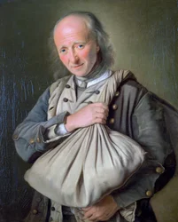 Ein Mann mit einem Doppelsack