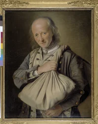 Der Mann hat die Tasche