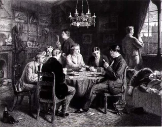 Reverie - Eine Stimme aus der Ferne, graviert von Robert W. Macbeth (1848-1910) veröffentlicht von Thomas McLean