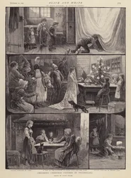 Weihnachtsspiele der Kinder in der Schweiz (Lithografie)