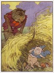 Illustration für Die drei kleinen Schweinchen