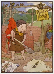 Illustration für Die drei kleinen Schweinchen