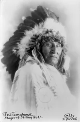 Red Tomahawk, der Bezwinger Sitting Bulls, ca. 1890-1910