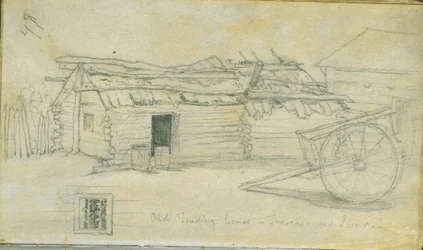 Altes Handelshaus, Traverse des Sioux, 1851
