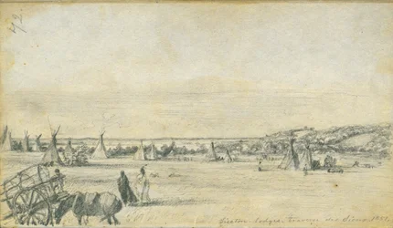 Siseton Lodges, Traverse des Sioux, 1851