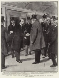 Heim für eine wohlverdiente Ruhe, Sir Alfred Milners Ankunft in Waterloo