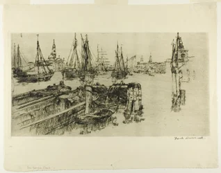 Schiffe auf der Giudeca (Die Docks)