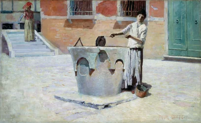 Italienische Szene nahe der Fontaine