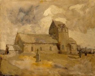 Dorfkirche und Friedhof, Bretagne, n.d.