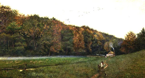 Graue Dämmerung bei Arundel, Sussex