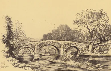 Cromwells Brücke am Hodder