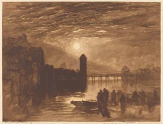 Mondlicht auf einem Fluss, 1896