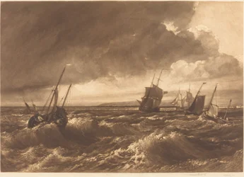 Die Mündung der Themse—Isle of Sheppey in der Ferne