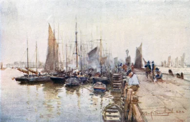 Fischerboote in Lowestoft
