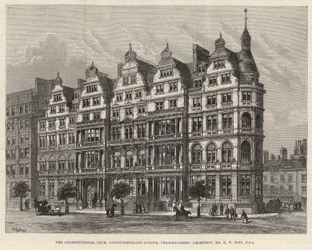 Der Constitutional Club, Northumberland Avenue (Gravur)