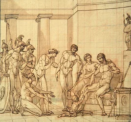 Das Kind Pyrrhus vor Glaucias