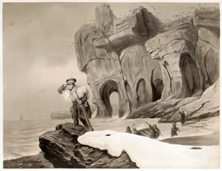 Bäreninsel aus Voyages en Scandinavie, en Laponie, au Spitzberg et aux Feroe, veröffentlicht 1852