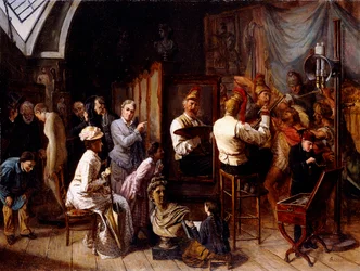 Das Atelier des Künstlers