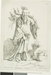 Chinesischer Botaniker, aus Recueil de diverses figures chinoise du cabinet de François Boucher