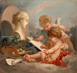 Amoretten. Allegorie der Malerei