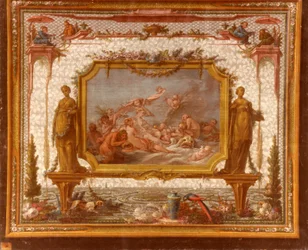 François Boucher, Maurice Jacques - Modell für Tapisserie. Venus auf den Wassern, GOB-28-001