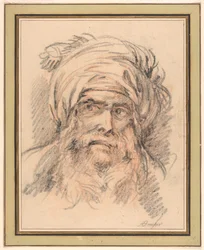 Kopf eines Mannes mit Turban